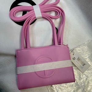 Small Bubblegum Pink Telfar Shopping Tote